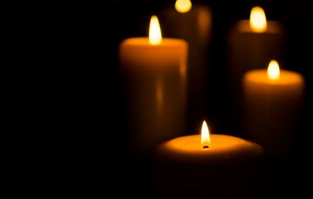 Memoriam candles light RIP Death