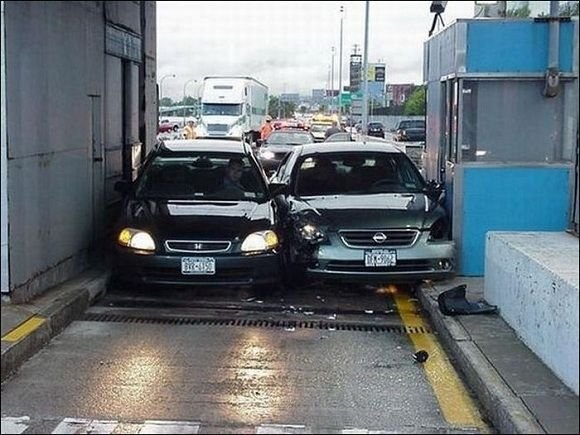 idiot toll accident