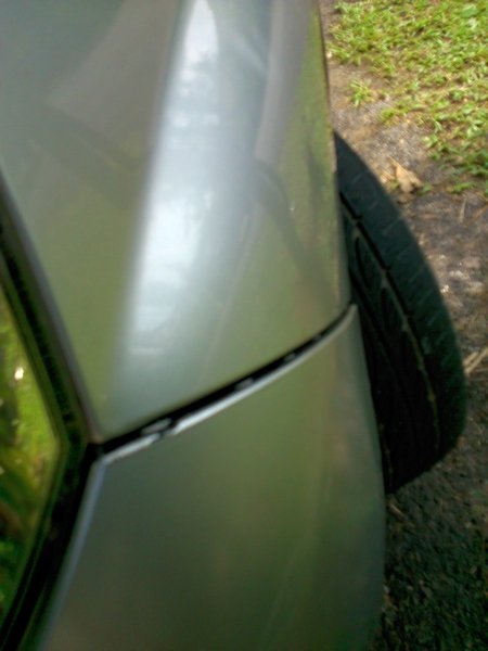 damaged bumper after manual set