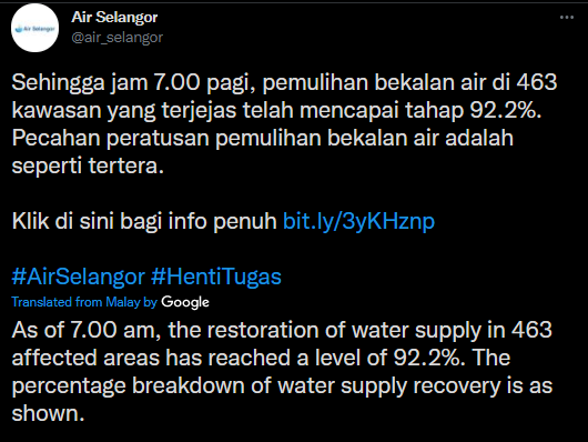 Water Disruption Twitter 