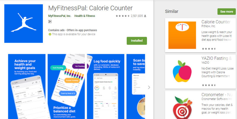 MyFitnessPal  Calorie Counter 