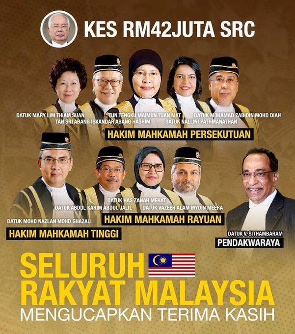 Najib Judges Court SRC 1MDB