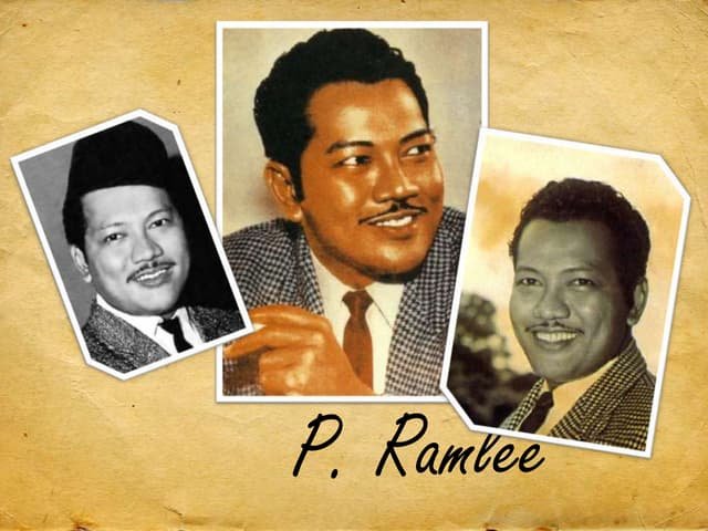 P. Ramlee Malay Malaysia Malaysian Singer Artist Actor 1960s